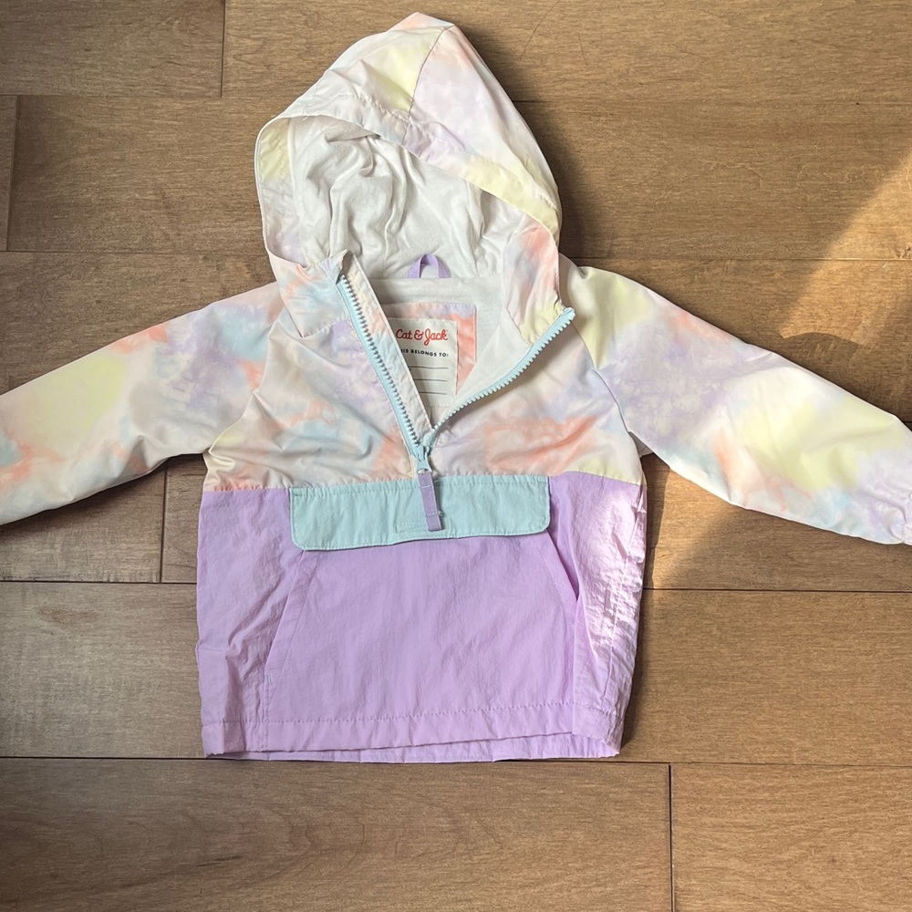 Pastel Tie-Dye Hooded Jacket